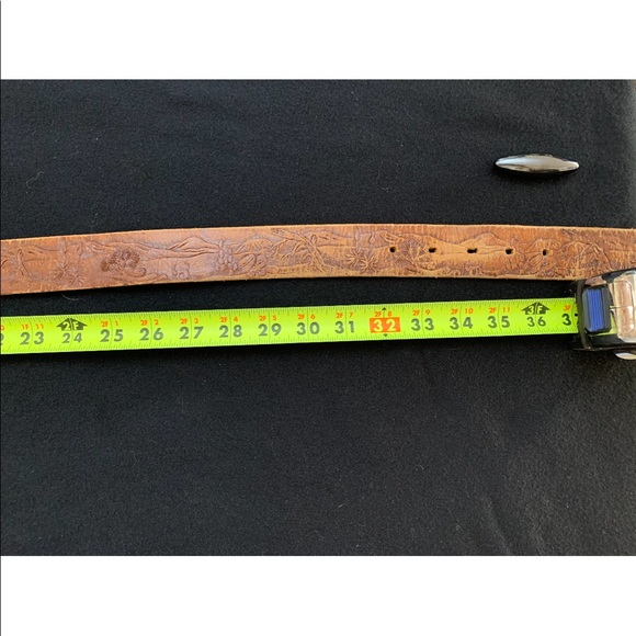 Justin Western Vintage Belt Top Grain GradeLeather - Picture 3 of 4
